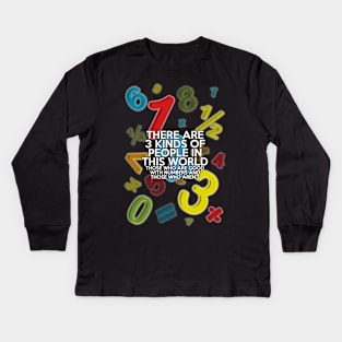 3 KINDS OF PEOPLE Kids Long Sleeve T-Shirt